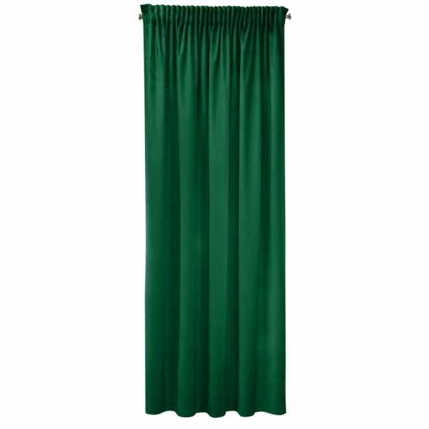 Záves PIERRE CARDIN SIBEL na páske tmavozelený 140x270cm