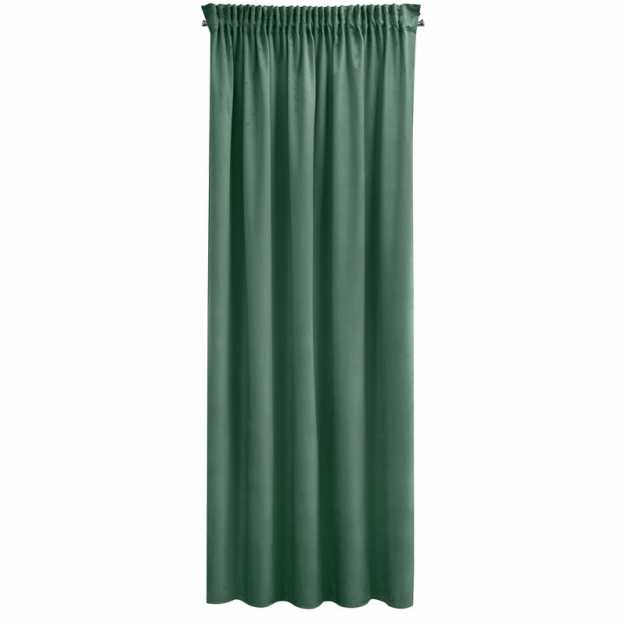 Záves PIERRE CARDIN SIBEL na páske tmavý mätový 140x270cm