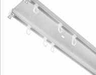 Stropná hliníková koľajnica 2-drážková s príslušenstvom
