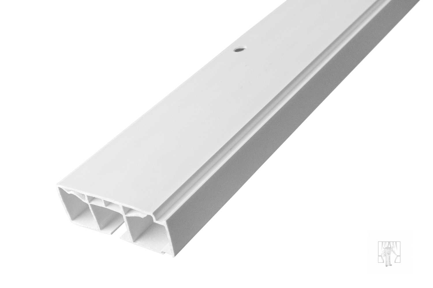 Stropná plastová koľajnica 1-drážková