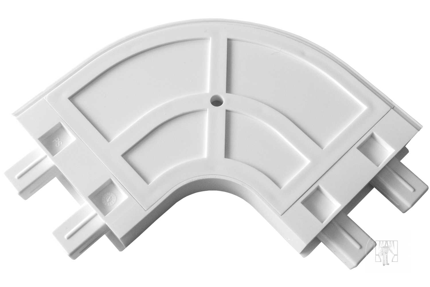 Oblúk ku plastovej koľajnici - vonkajší 2-drážkový