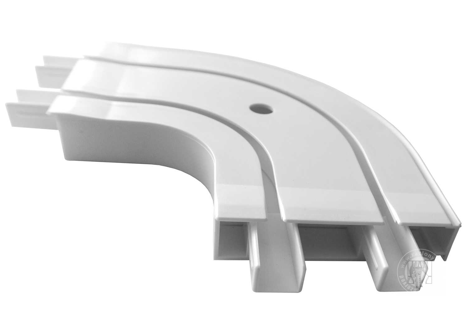 Oblúk ku plastovej koľajnici - vonkajší 2-drážkový
