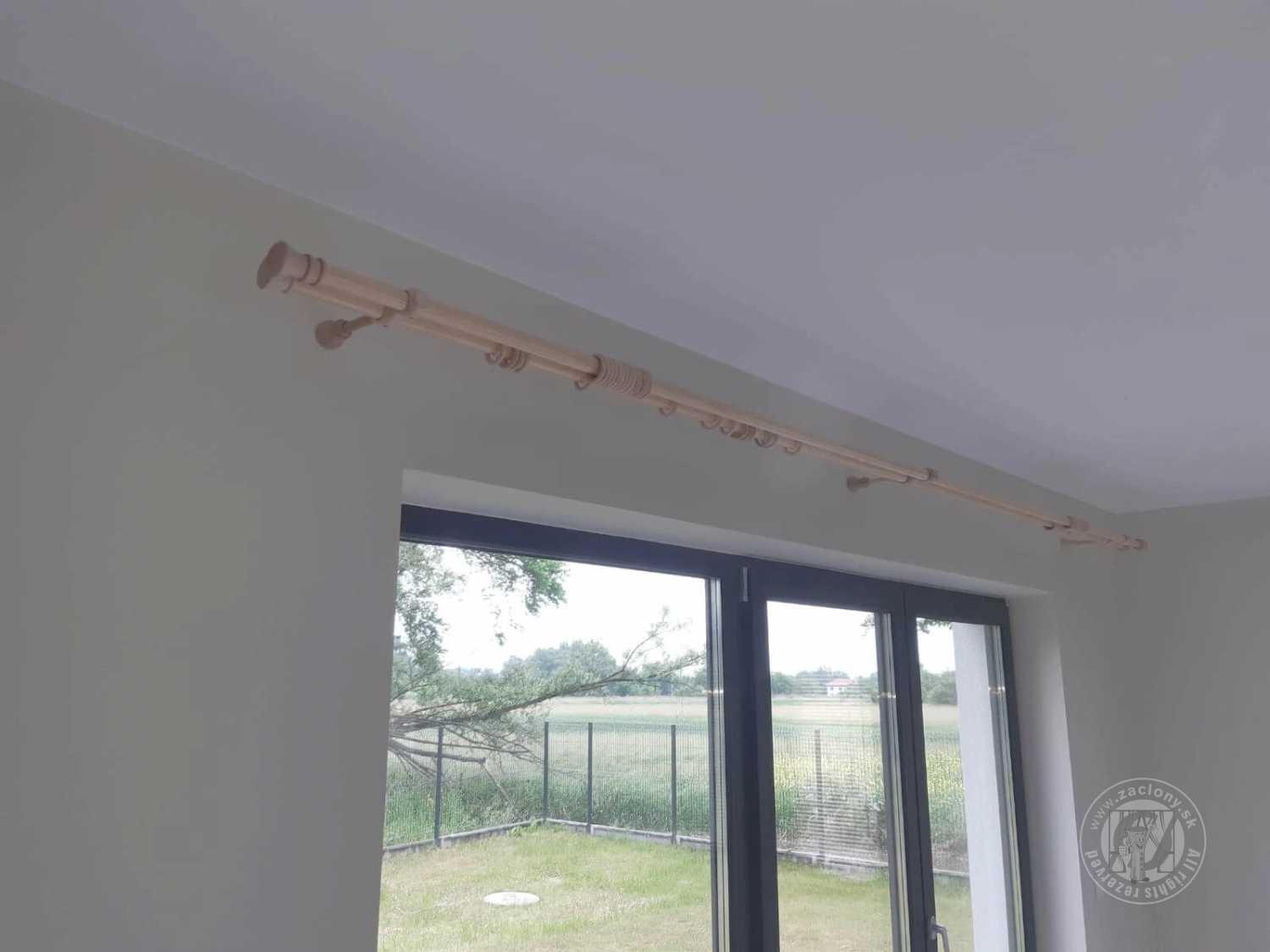 Drevená garniža STANDARD MONAKO Svetlý Dub - jednotyčová