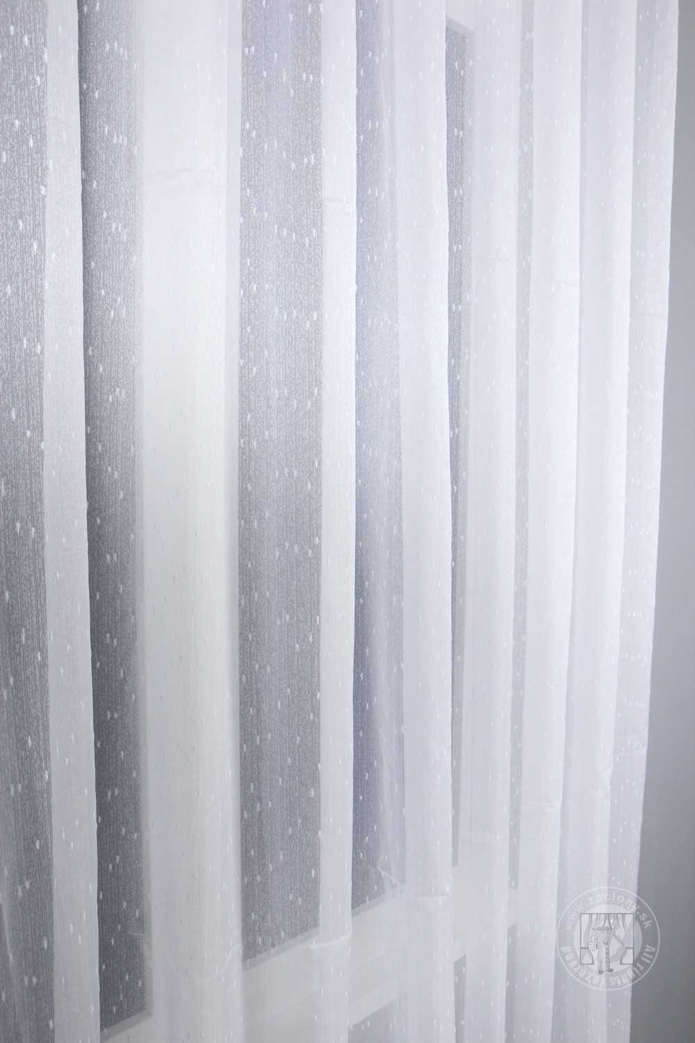 Záclona metráž FANNI biela