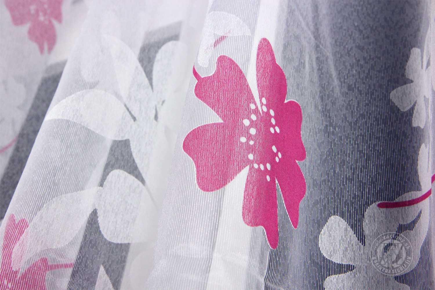 Záclona metráž GINA ružová 280cm - 6,50 m