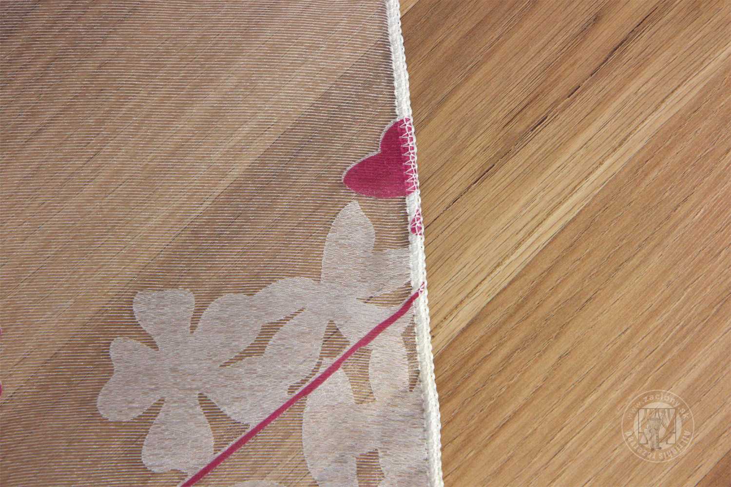 Záclona metráž GINA ružová 280cm - 6,50 m