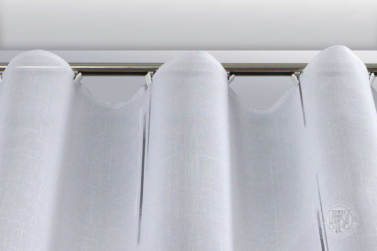 Záclona metráž 1128/810 biela