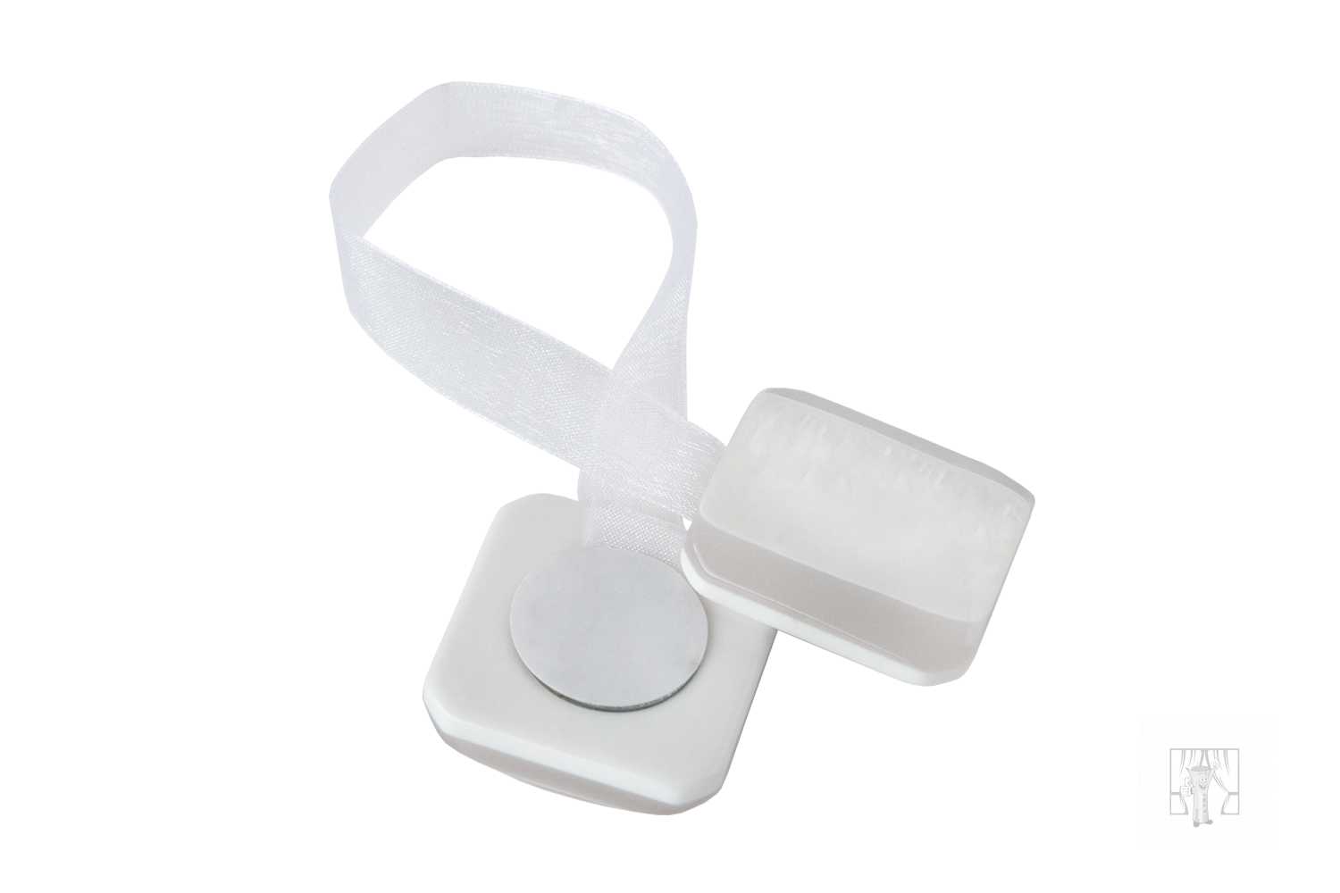 Dekoračný magnet biely