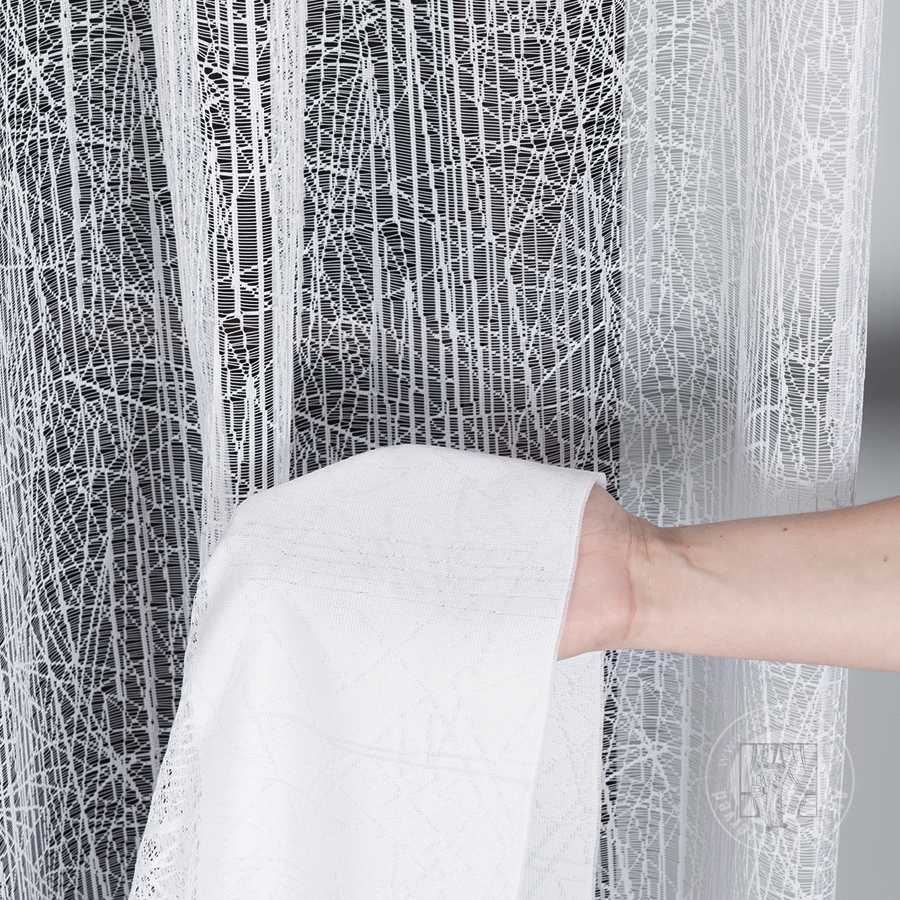 Záclona metráž 018352 biela, 180 cm