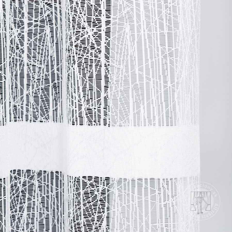 Záclona metráž 018352 biela, 180 cm