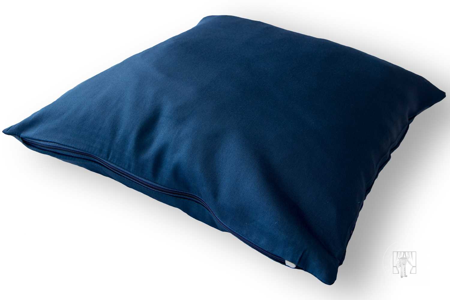 Obliečka saténová 40x40cm tmavomodrá