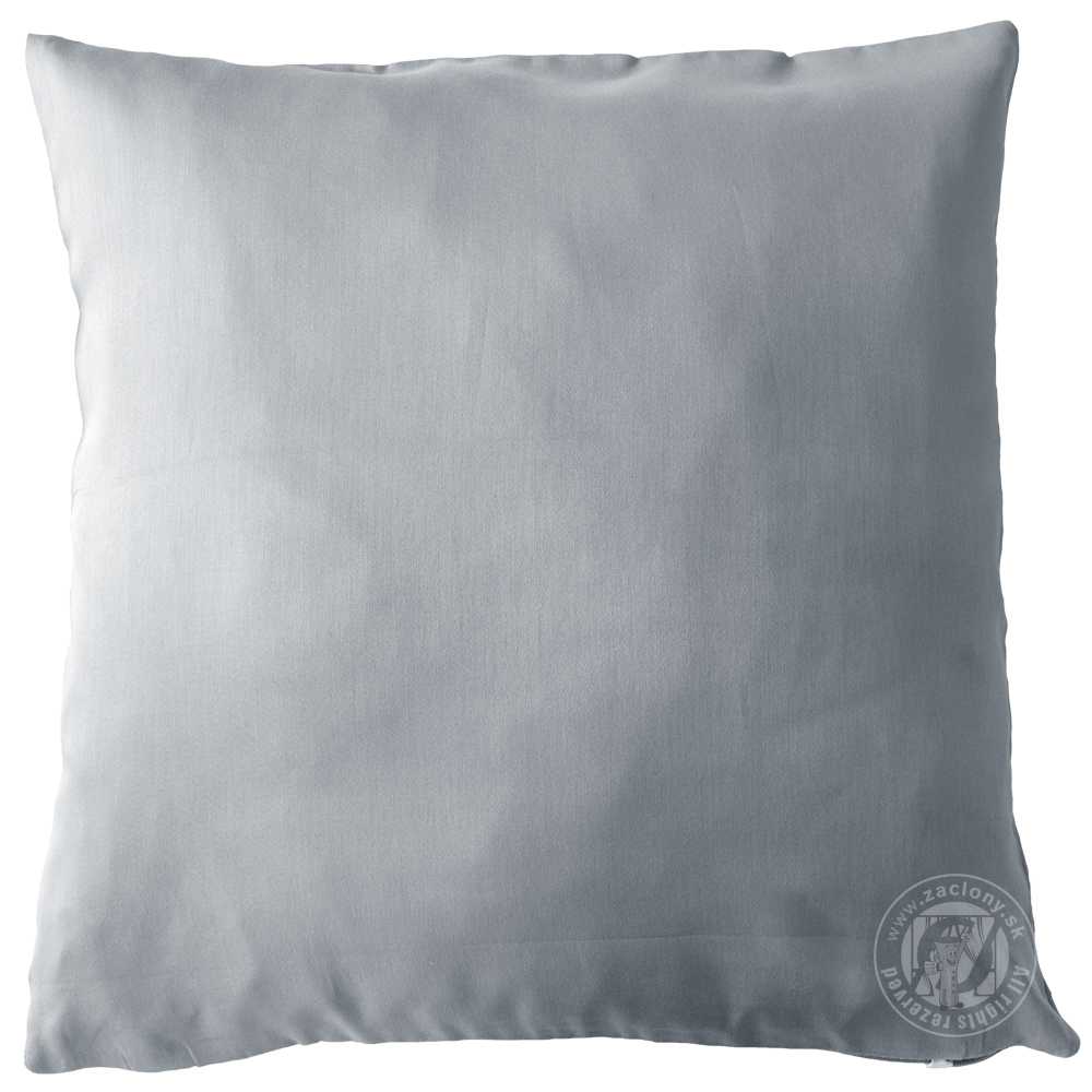 Obliečka saténová 40x40cm svetlosivá