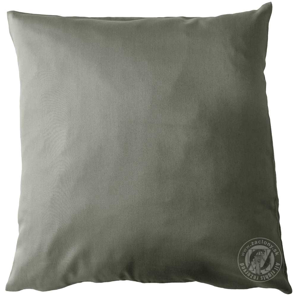 Obliečka saténová 40x40cm tmavosivá