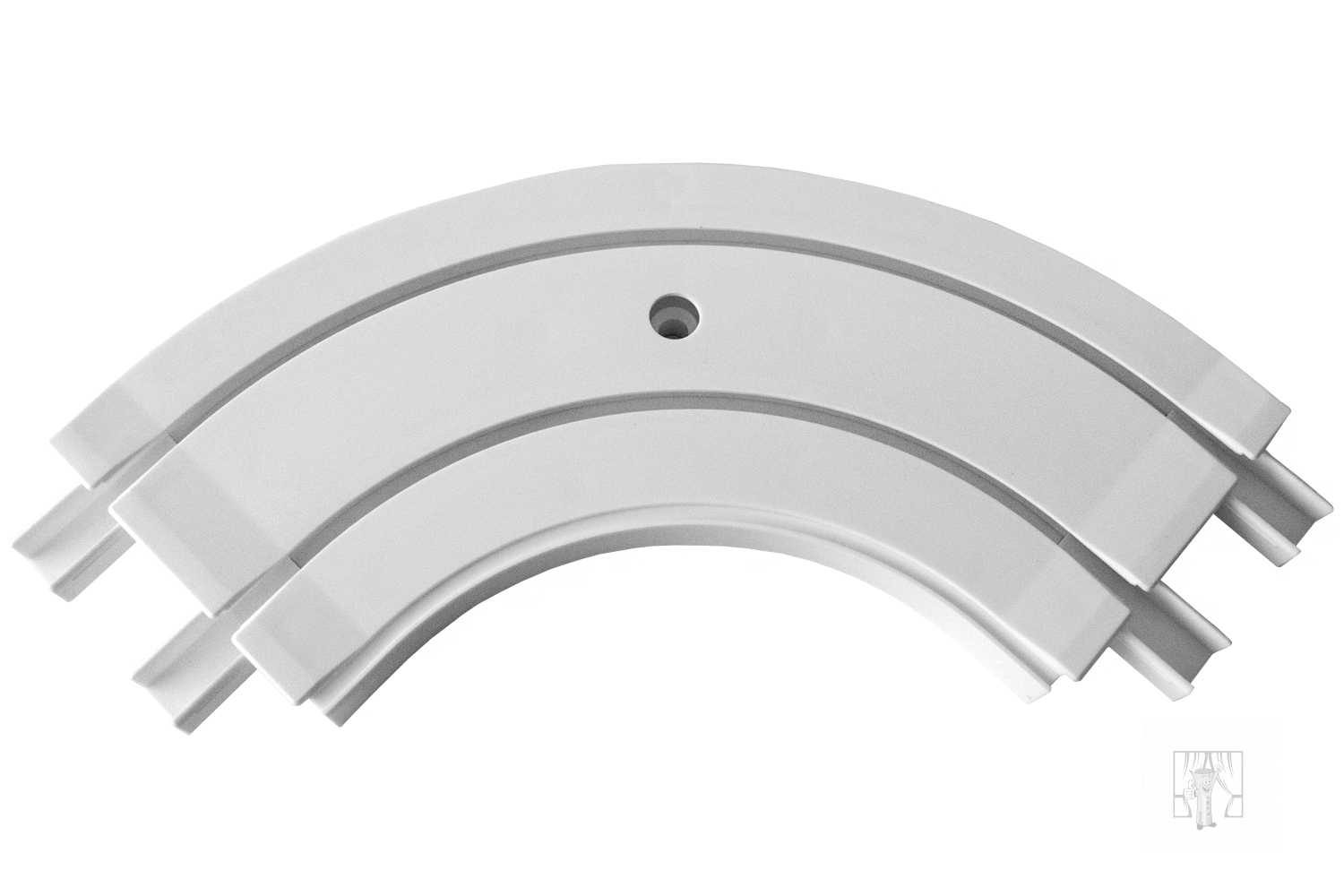 Oblúk ku plastovej koľajnici - vnútorný 2-drážkový