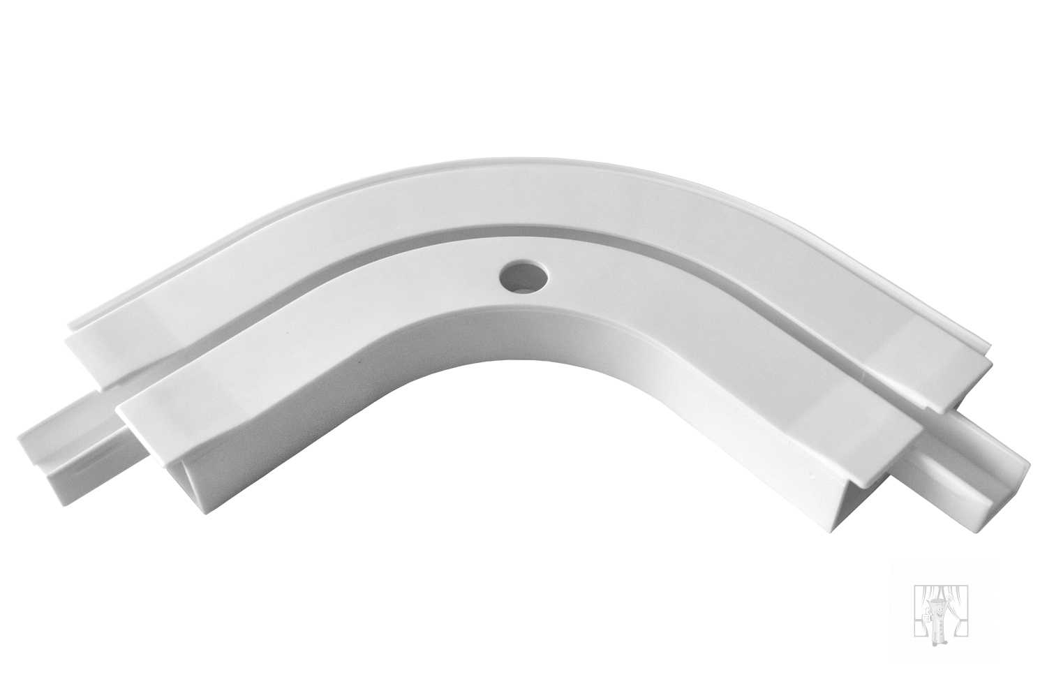 Oblúk ku plastovej koľajnici - vonkajší 1-drážkový