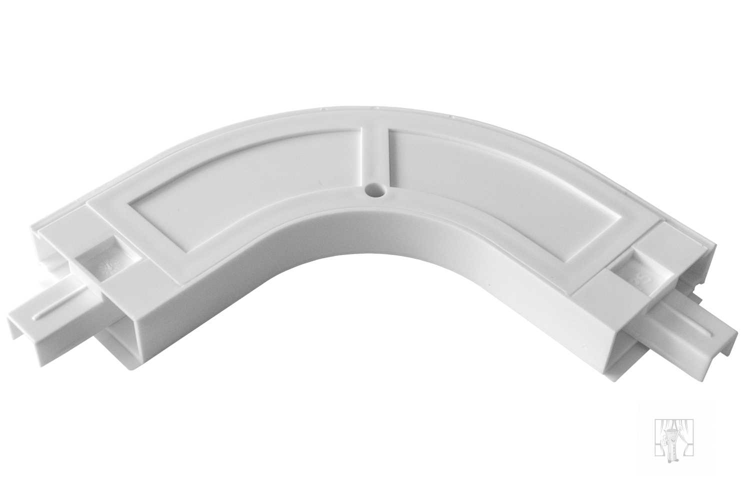 Oblúk ku plastovej koľajnici - vonkajší 1-drážkový