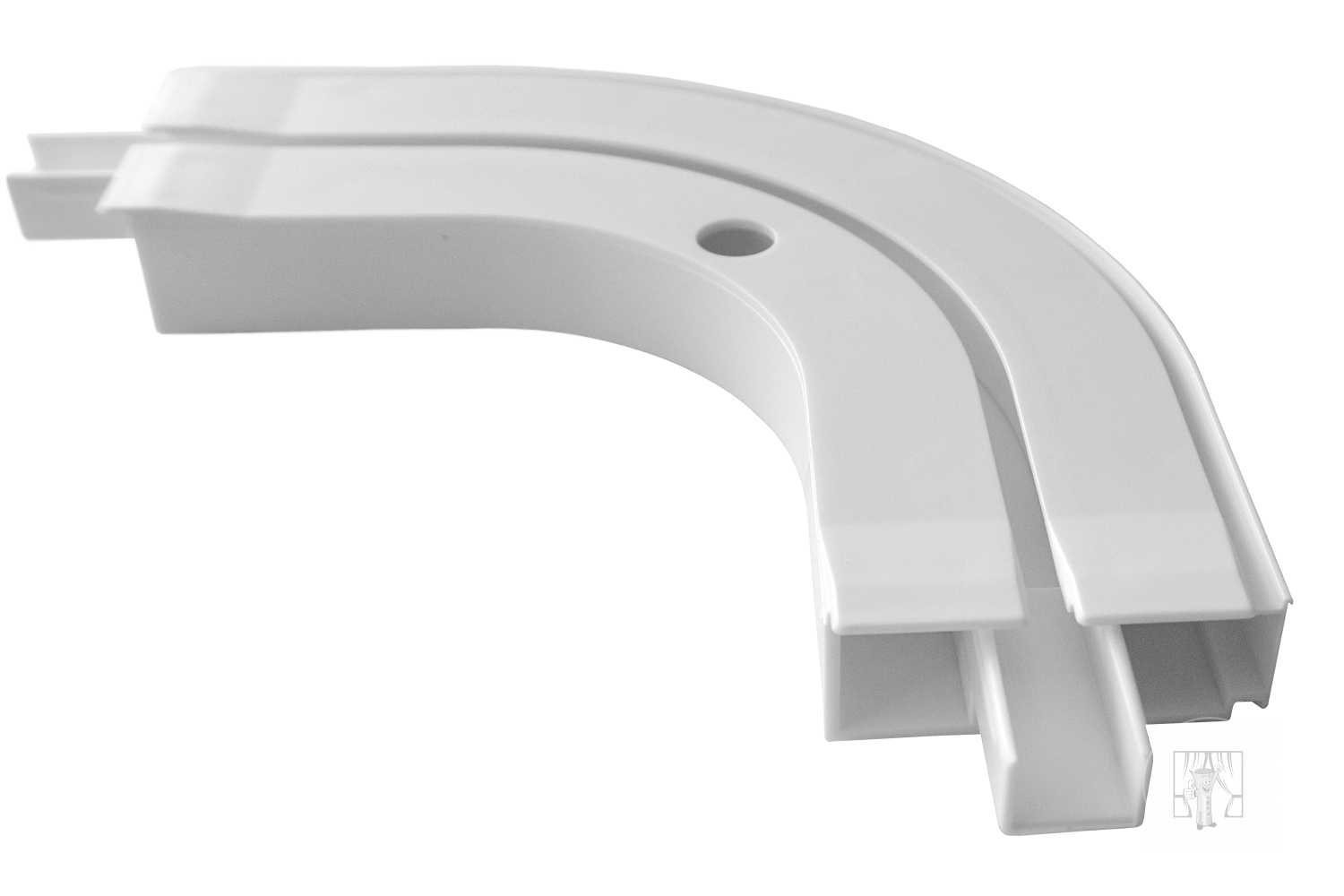 Oblúk ku plastovej koľajnici - vonkajší 1-drážkový