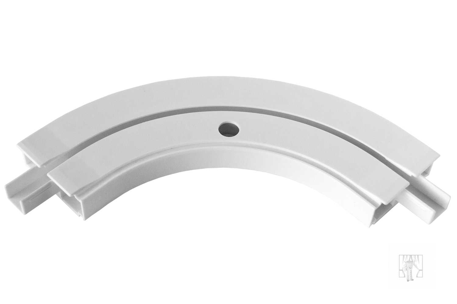 Oblúk ku plastovej koľajnici - vnútorný 1-drážkový