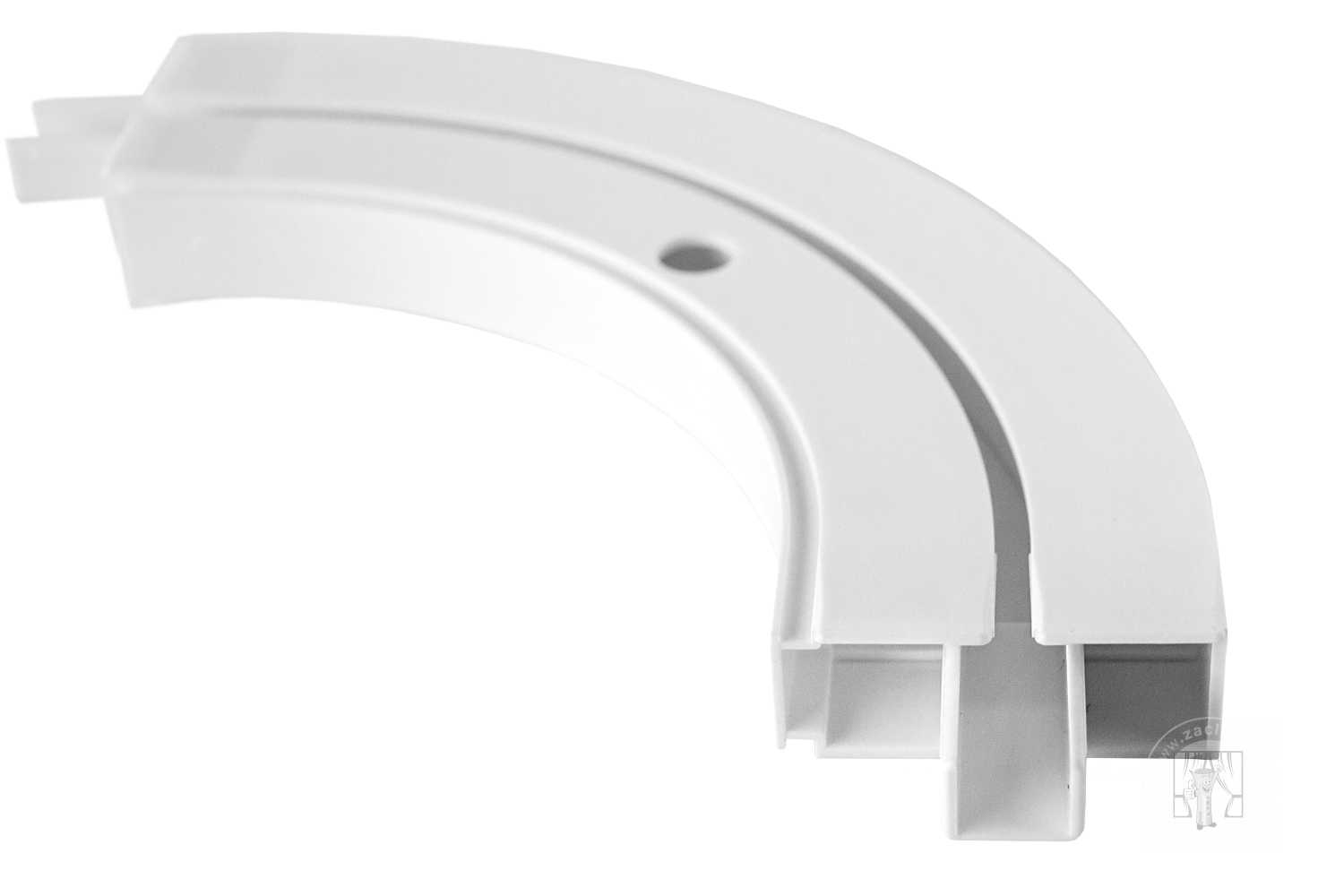 Oblúk ku plastovej koľajnici - vnútorný 1-drážkový