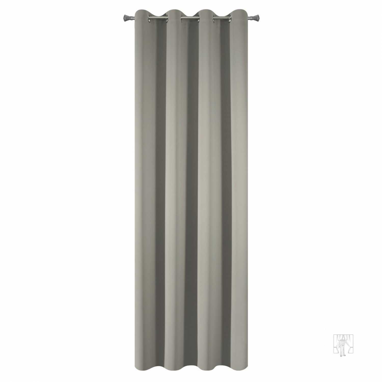 Záves PARISA na krúžkoch cappucino 135x250cm