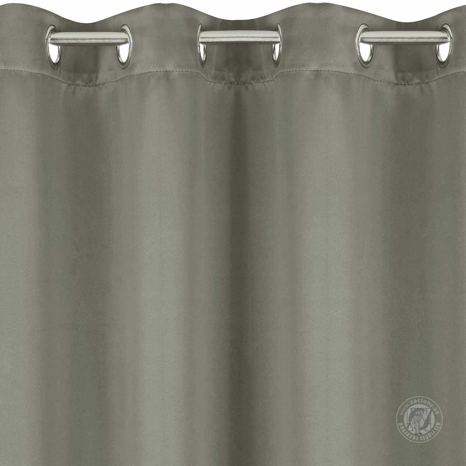 Záves PARISA na krúžkoch cappucino 135x250cm