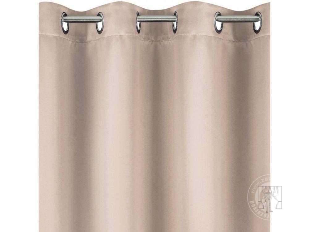 Záves PARISA na krúžkoch púdrovoružový 135x250cm
