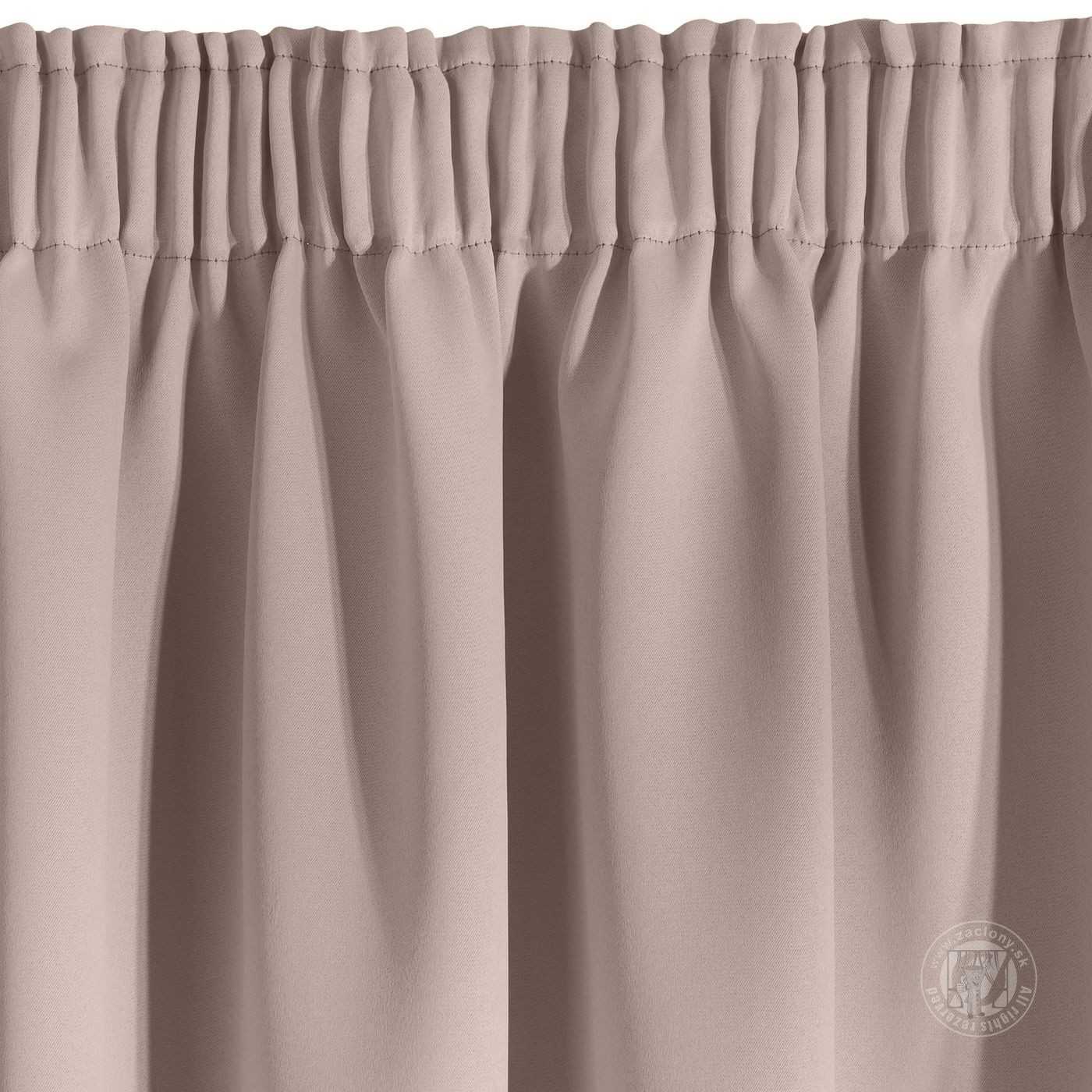 Záves LOGAN na páske 135x270cm púdrovoružový