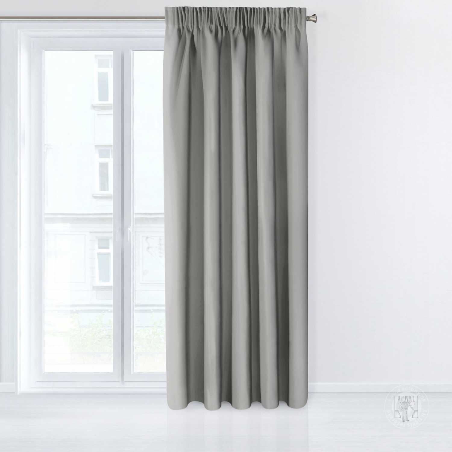 Záves PARISA na páske sivý 135x270cm