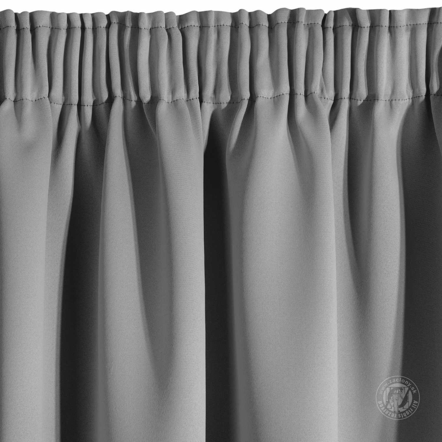 Záves PARISA na páske sivý 135x270cm
