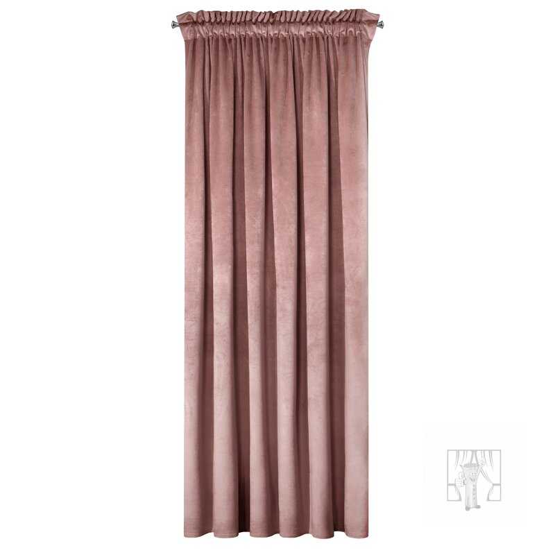 Záves MELANIE na páske staroružový 140x270cm