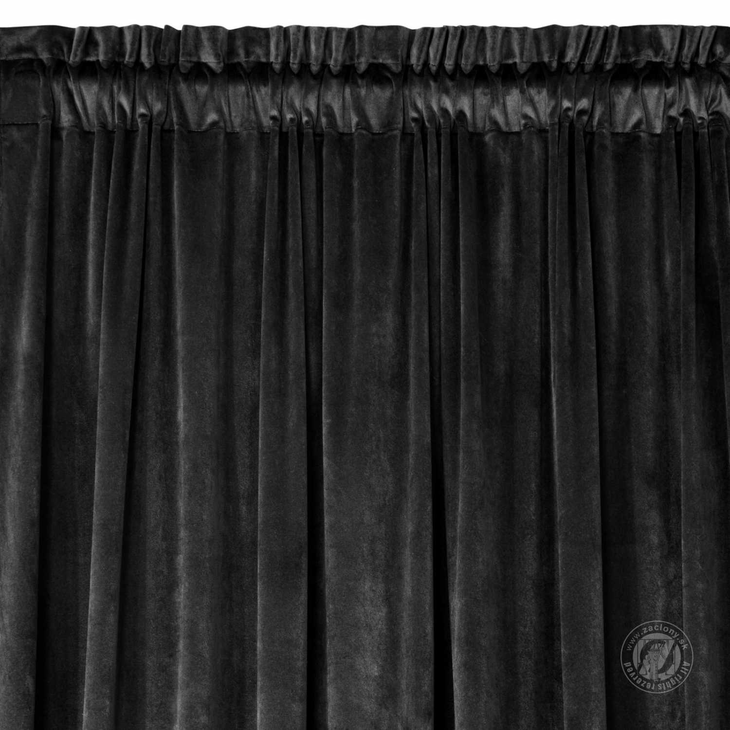 Záves MELANIE na páske čierny 140x270cm