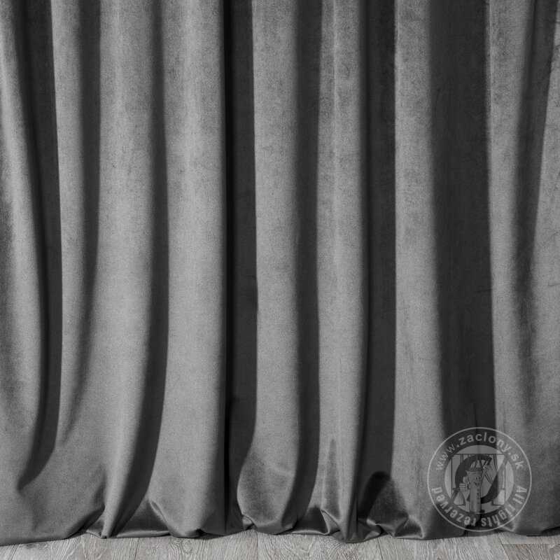 Záves MELANIE na krúžkoch oceľový 140x250cm