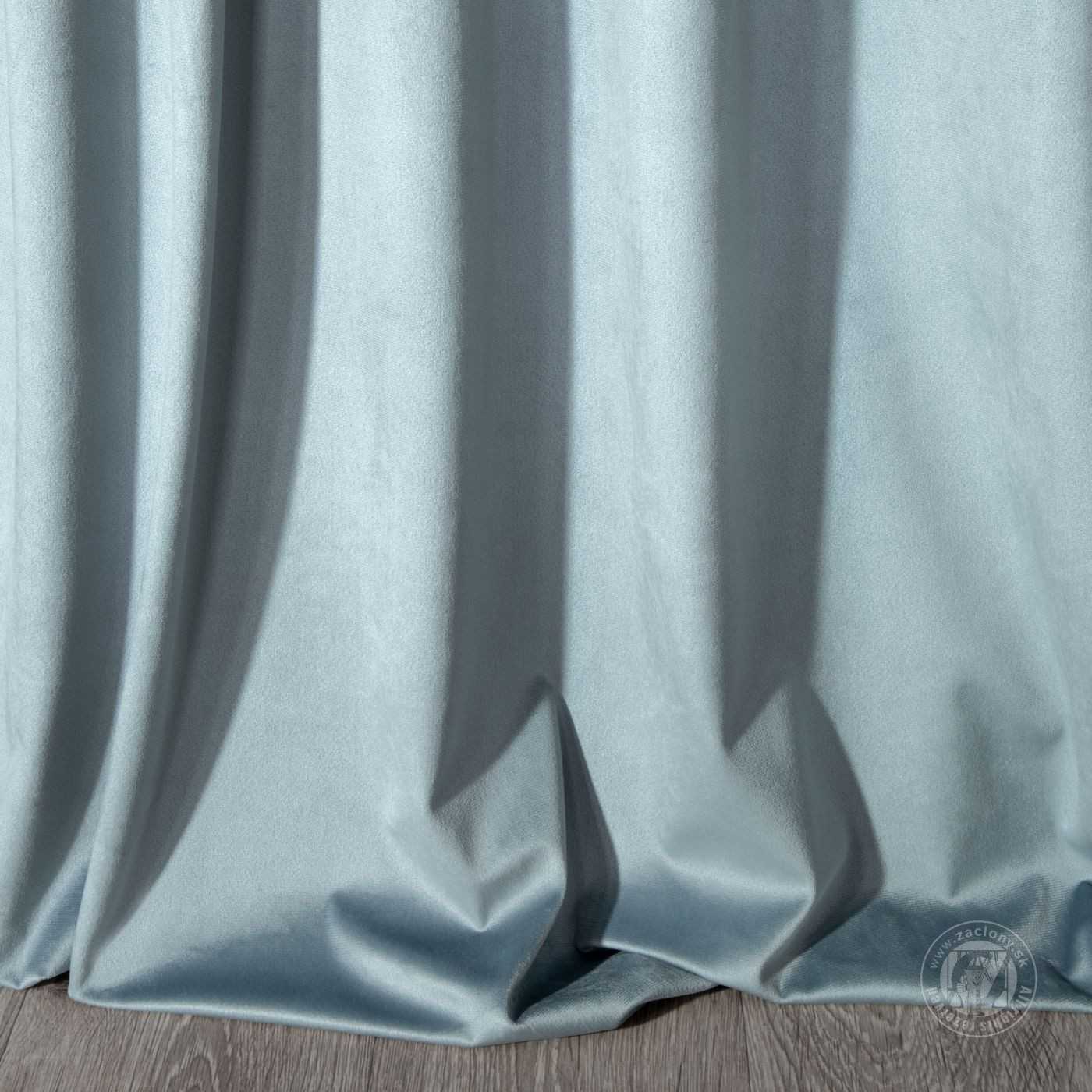 Záves MELANIE na krúžkoch bledomodrý 140x250cm