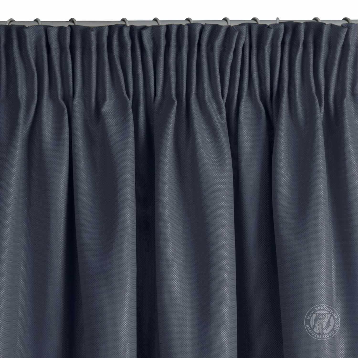 Záves AGGIE na páske námornicka modrá 140x270 cm