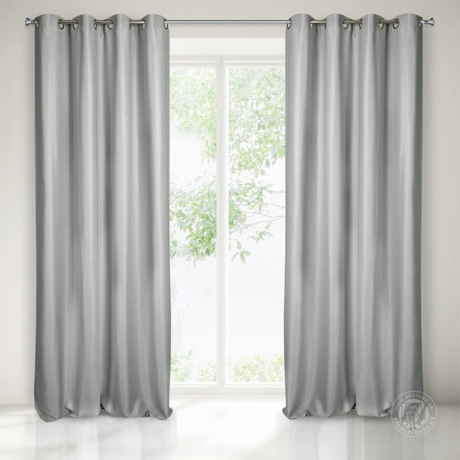 Záves AGGIE na krúžkoch tmavobéžový 140x250 cm