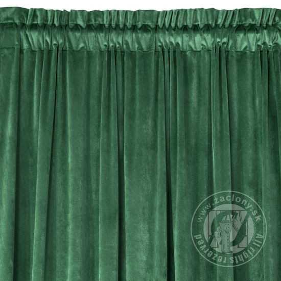 Záves PIERRE na páske tmavozelený 140x300cm