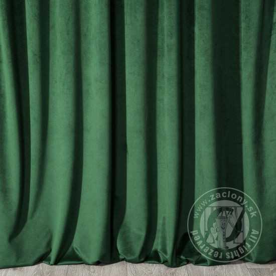 Záves PIERRE na páske tmavozelený 140x300cm