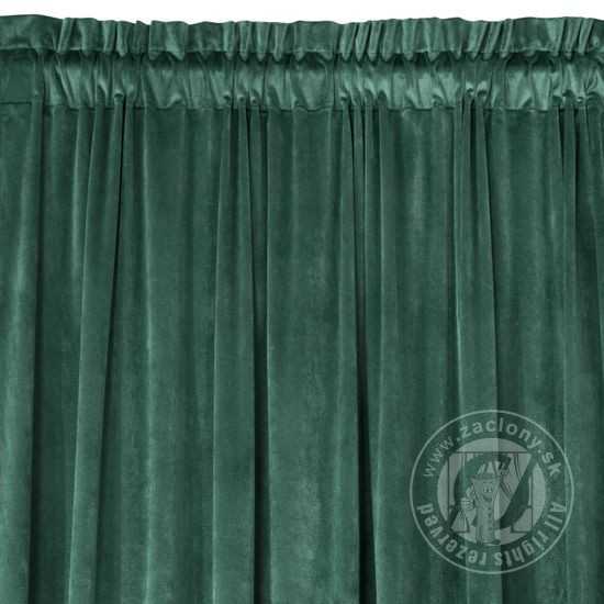 Záves PIERRE na páske tmavý tyrkysový 140x300cm