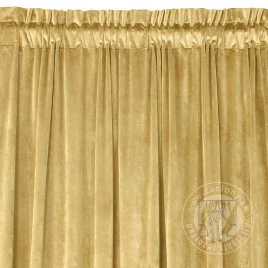 Záves PIERRE na páske horčicový 140x300cm