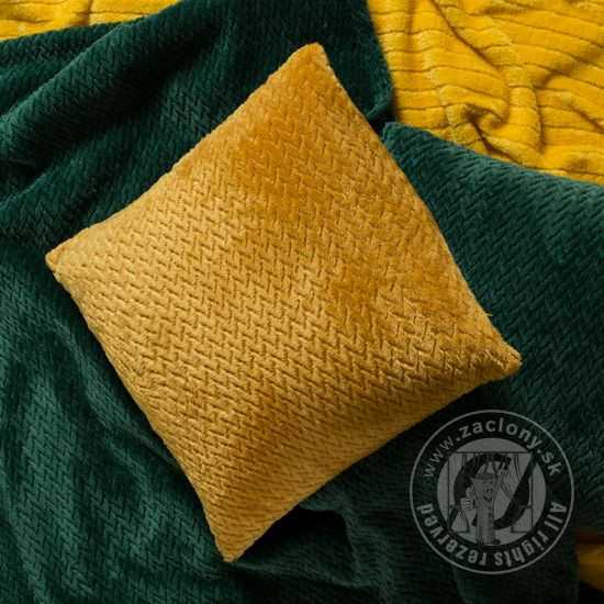 Deka z mikroflanelu CINDY2 200x220cm tmavozelená