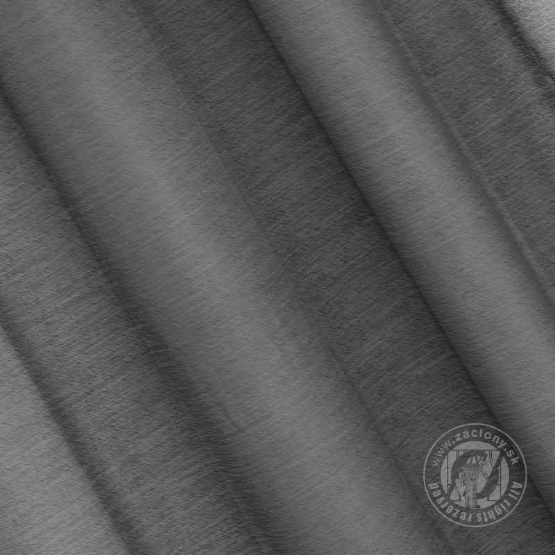 Záclona REBECCA na krúžkoch tmavosivá 140x250cm