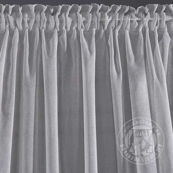 Záclona DOLLY na páske 140x250 cm oceľová