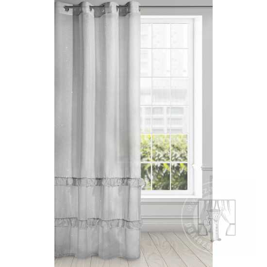 Záclona ARIANA 140x250 cm strieborná 