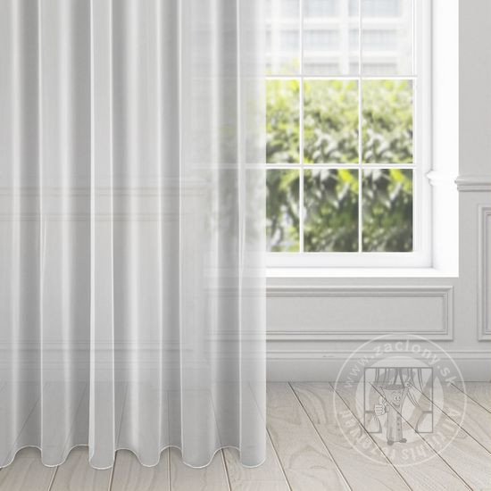 Záclona ESEL na krúžkoch biela 135x250cm