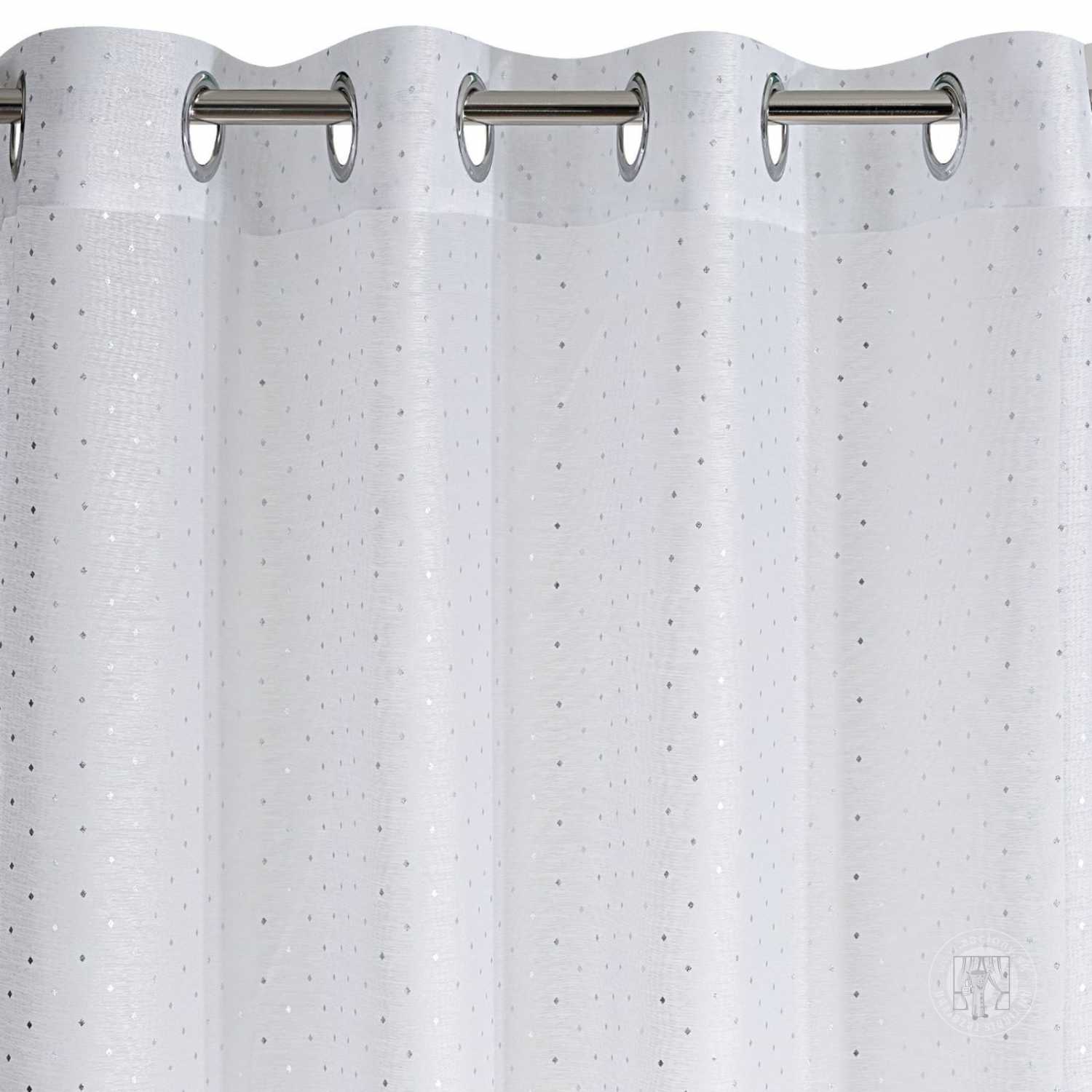 Záclona SIBEL bielo-strieborná 140x250cm