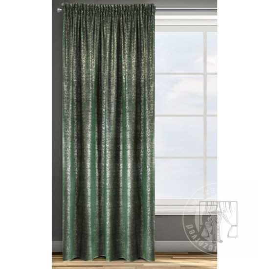Záves na páske CYPRUS tmavozelený 140x270cm