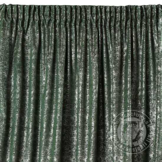 Záves na páske CYPRUS tmavozelený 140x270cm