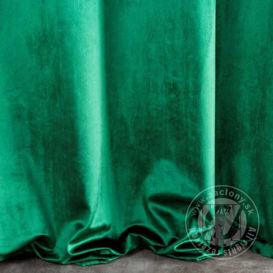 Záves SAMANTA na páske tmavozelený 140x270cm