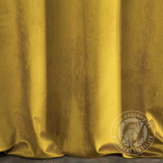 Záves SAMANTA na páske horčicový 140x270cm