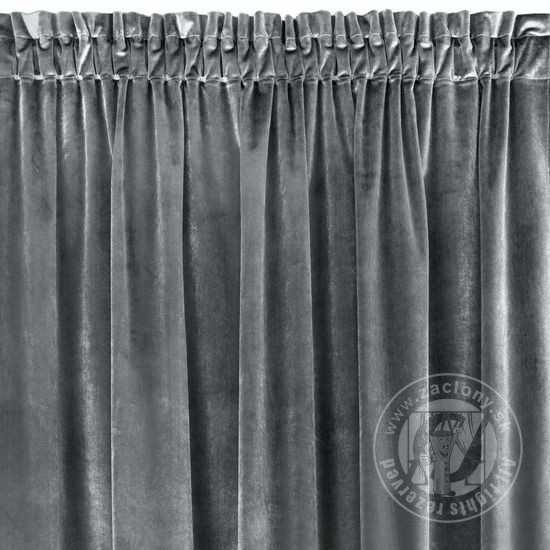 Záves SAMANTA na páske tmavosivý 140x270cm
